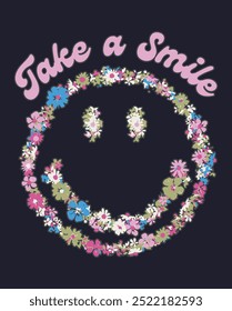Gráficos sonrientes para la camiseta