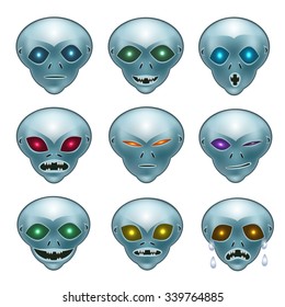 smiley gray aliens