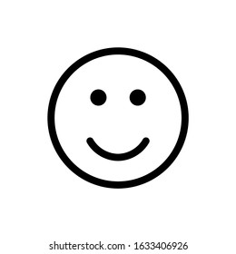 smiley happy face smile icon isolated vector illustration