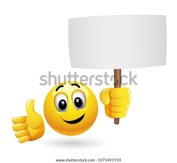 Descubra Caricatura Con Publicidad Emoticon Sonriente Protestando Imagenes De Stock En Hd Y Millones De Otras Fotos Ilustraciones Y Vectores En Stock Libres De Regalias En La Coleccion De Shutterstock Se Agregan Miles De Imagenes Nuevas De Alta