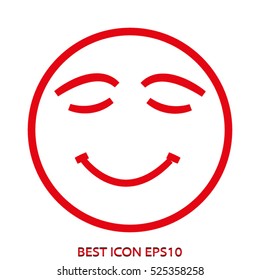 smiley, humor, vector icon, eps10
