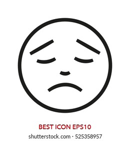 smiley, humor, vector icon, eps10