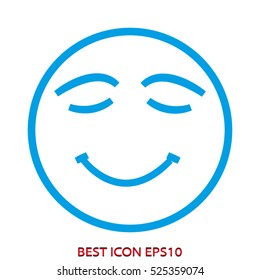 smiley, humor, vector icon, eps10