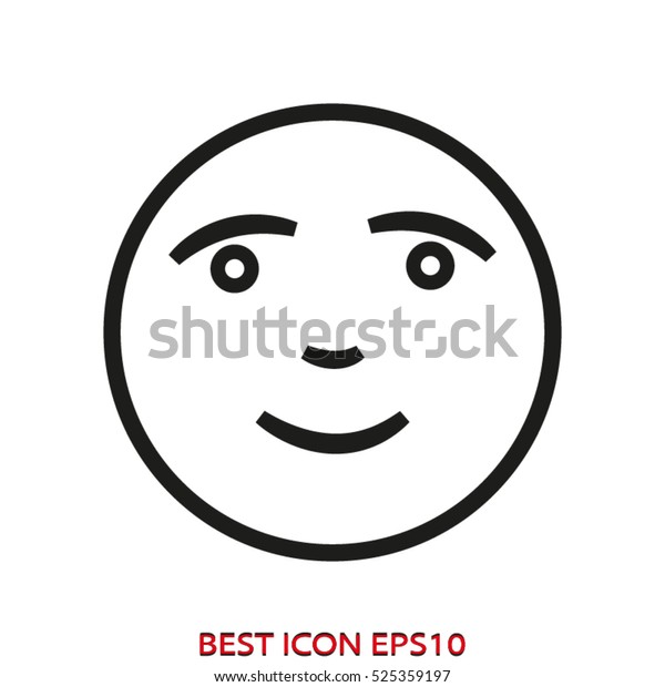 Smiley Humor Vector Icon Eps10 Stock Vector (Royalty Free) 525359197 ...