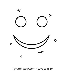 Smiley icon design vector