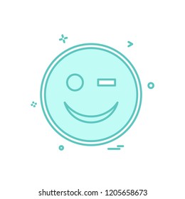 Smiley icon design vector