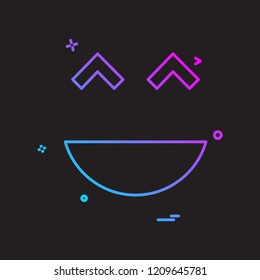 Smiley icon design vector