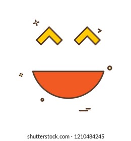 Smiley icon design vector