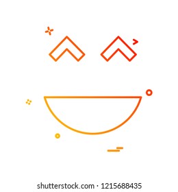 Smiley icon design vector