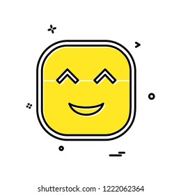 Smiley icon design vector