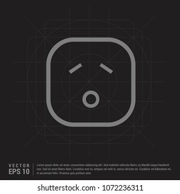 smiley icon, Face icon - Black Creative Background