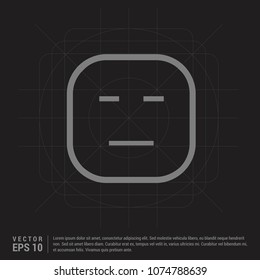 smiley icon, Face icon - Black Creative Background