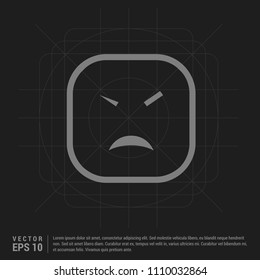 smiley icon, Face icon - Black Creative Background - Free vector icon