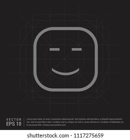 smiley icon, Face icon - Black Creative Background - Free vector icon