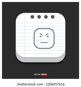 smiley icon, Face icon - Free vector icon