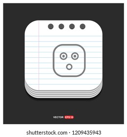 smiley icon, Face icon - Free vector icon