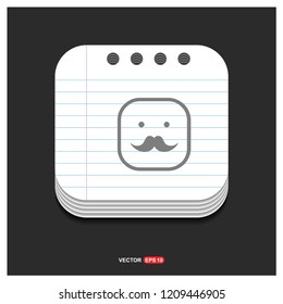 smiley icon, Face icon - Free vector icon