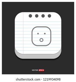 smiley icon, Face icon - Free vector icon