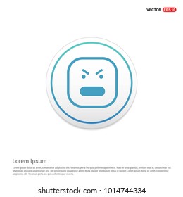smiley icon, Face icon Hexa White Background icon template