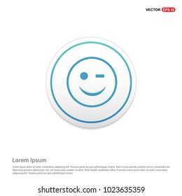 smiley icon, Face icon Hexa White Background icon template