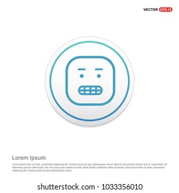 smiley icon, Face icon Hexa White Background icon template