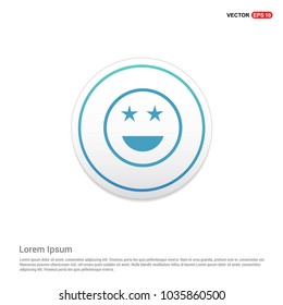 smiley icon, Face icon Hexa White Background icon template