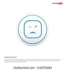 smiley icon, Face icon Hexa White Background icon template - Free vector icon