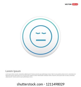smiley icon, Face icon Hexa White Background icon template - Free vector icon