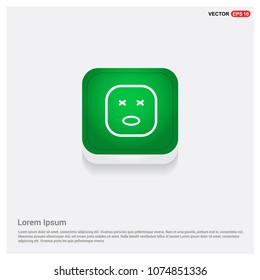 smiley icon, Face iconGreen Web Button