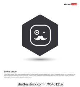 smiley icon, Face icon White Background icon template
