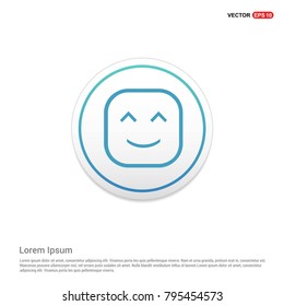 smiley icon, Face icon White Background icon template