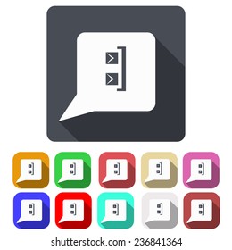 smiley icon flat 