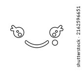 Smiley icon on white background, vector illustration