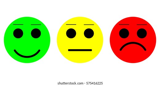 Smiley icon vector. Smiley emoticons icon positive, neutral and negative. Feedback icon.