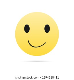 Smiley icon. Vector illustration of a smile.