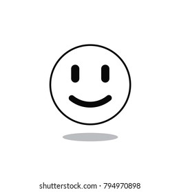 Smiley icon vector isolated on white background. Trendy smiley icon in flat style.Template for app, ui and logo. Icon smiley for your web site. Modern smiley icon, EPS 10