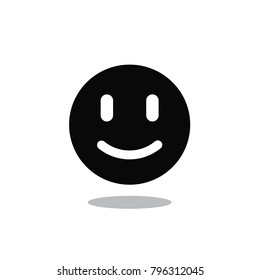 Smiley icon vector isolated on white background. Trendy smiley icon in flat style.Template for app, ui and logo. Icon smiley for your web site. Modern smiley icon, EPS 10
