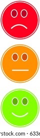Smiley icon vector. Smile faces. Moods.