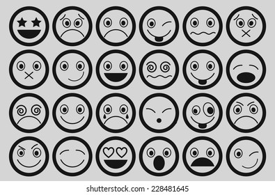 Smiley Icons Design set