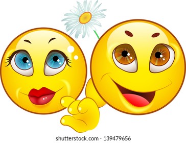 Smiley icons. LOVE