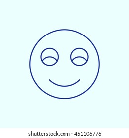 Smiley Line icon. Eps-10.
