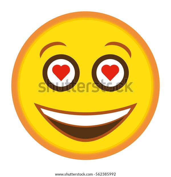 Smiley Love Stock Vector (Royalty Free) 562385992