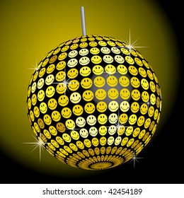 Smiley Mirror Ball