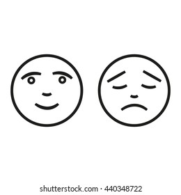 smiley mood people, vector icon