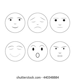 smiley mood people, vector icon