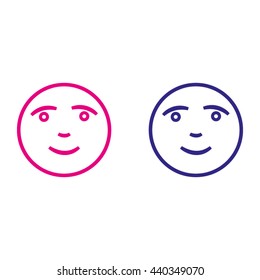 smiley mood people, vector icon