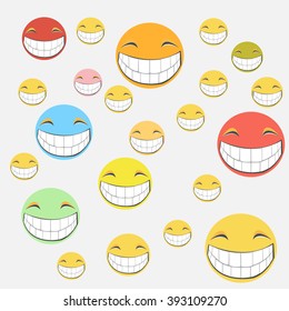 Smiley on the day of laughter vector graphics