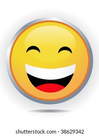 Smiley on white