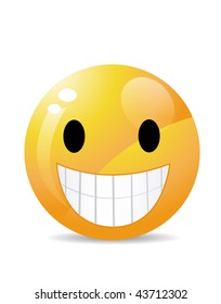 Smiley on white
