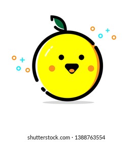 Smiley Orange with cute smile